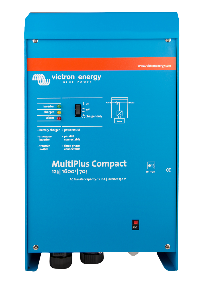 Victron MultiPlus Compact 12/1600/70-16 – 12V 1600VA Inverter/Charger
