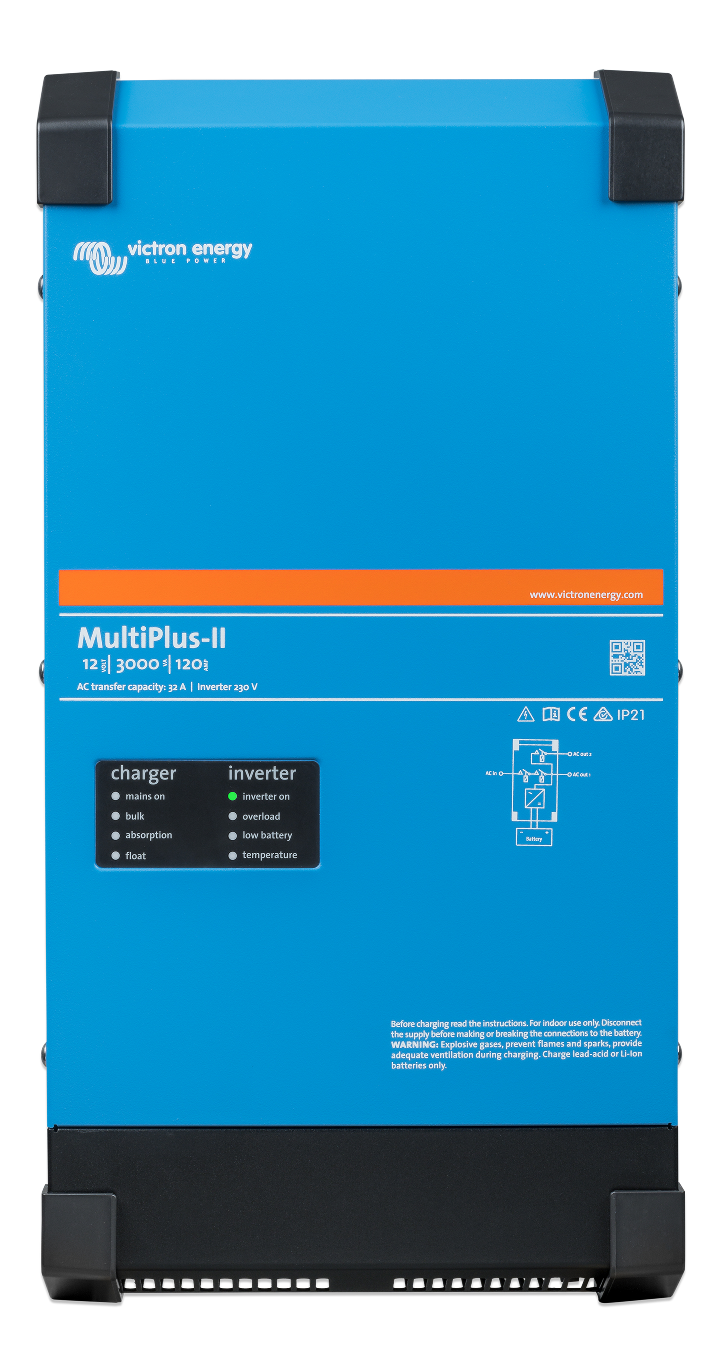 Victron Energy MultiPlus-II 12V 3000VA 120A 32A – PMP122305010