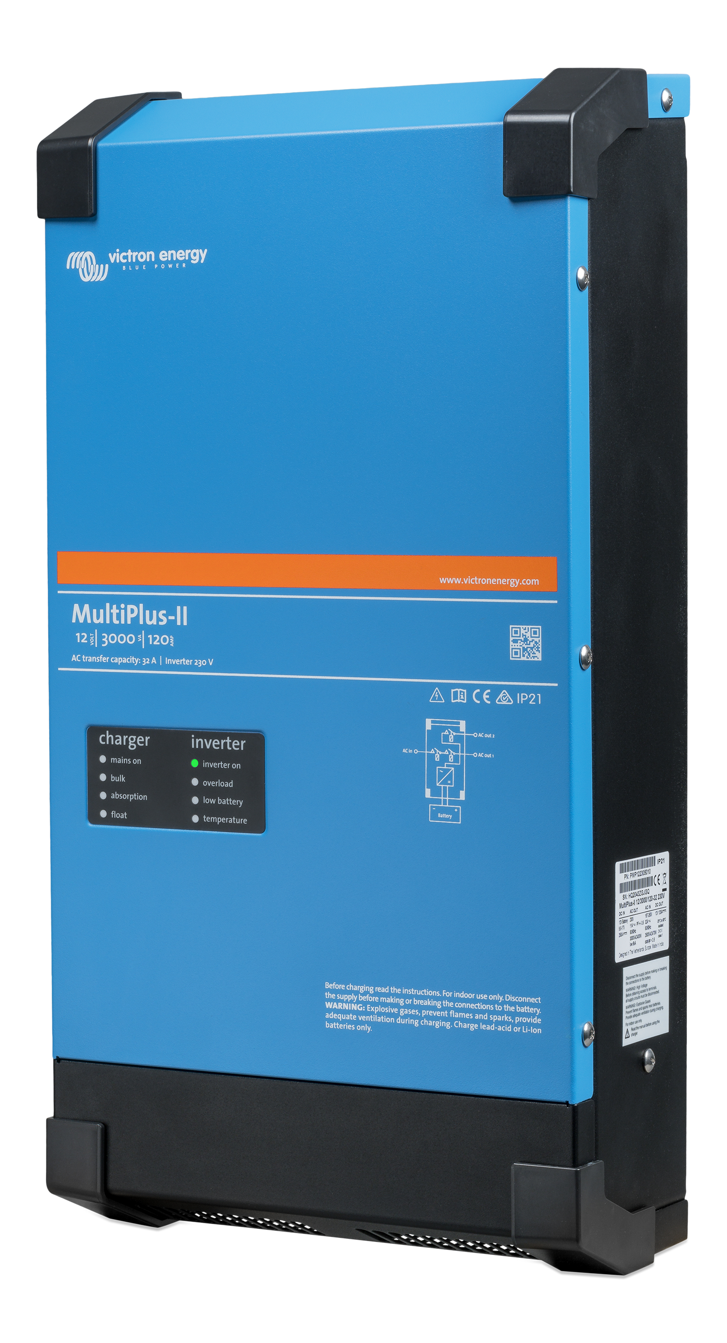 Victron Energy MultiPlus-II 12V 3000VA 120A 32A – PMP122305010