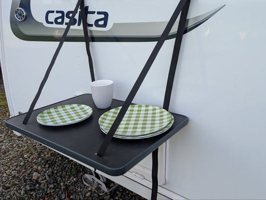 Camping Hanging Table 18mm  600x400mm  with Rubber Trim for Caravan, Car, Camper Van
